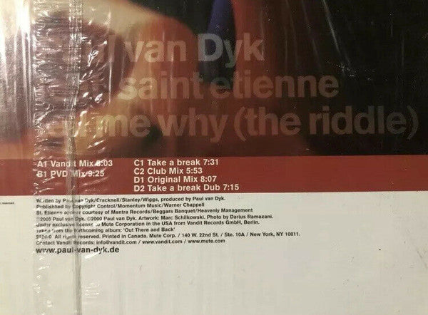 Paul van Dyk Feat. Saint Etienne : Tell Me Why (The Riddle) (2x12", Single)