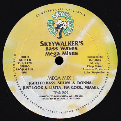 Luke Skyywalker : Skyywalker's Bass Waves Mega Mixes (12", Mixed)