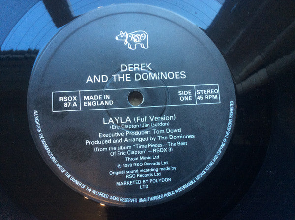 Derek & The Dominos / Eric Clapton : Layla (Full Version) / Wonderful Tonight (Live) (12")