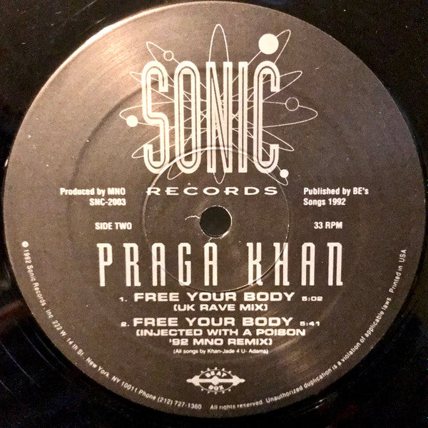 Praga Khan Featuring Jade 4 U* : Free Your Body (12")