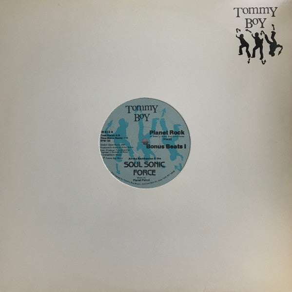 Afrika Bambaataa & The Soul Sonic Force* Music By Planet Patrol : Planet Rock (12", Blu)